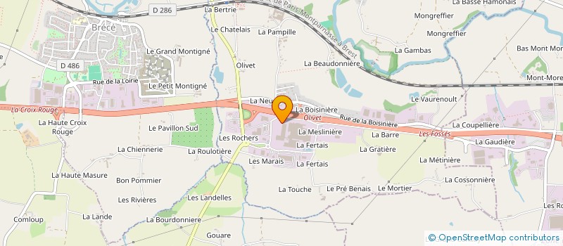 localisation de l'entreprise LOGISTIQUE FRIGORIFIQUES DES PORTES DE BRETAGNE  SERVON-SUR-VILAINE