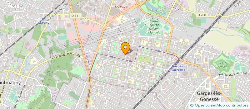 localisation de l'entreprise LOGISTIQUE GARDIENNAGE SECURITE à SARCELLES