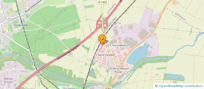 localisation de l'entreprise LOGISTIQUE JUNG STRASBOURG à SELESTAT