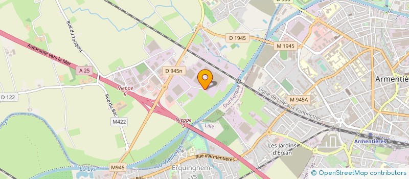 localisation de l'entreprise LOGISTIQUE MEHEZ à NIEPPE