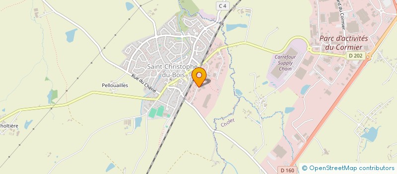 localisation de l'entreprise LOGISTIQUE OCCITANE DE LA MENUISERIE à SAINT-CHRISTOPHE-DU-BOIS