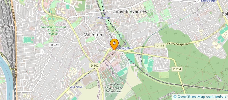 localisation de l'entreprise LOGISTIQUE PALETTES SERVICES à LIMEIL-BREVANNES