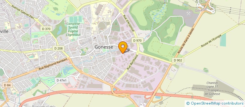 localisation de l'entreprise LOGISTIQUE SERVICE à GONESSE