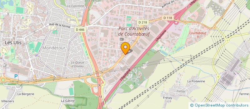 localisation de l'entreprise LOGISTIQUE TRANSPORT DISTRIBUTION SCES à LES ULIS