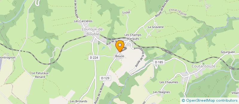 localisation de l'entreprise LOGISTIQUE TRANSPORT INTERACTIF MODERNE  LOUROUX-DE-BOUBLE