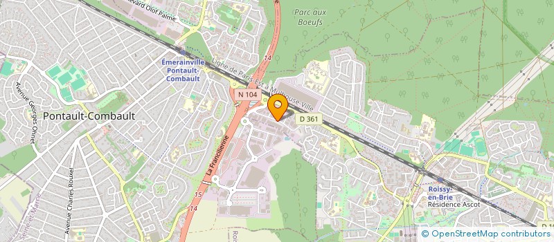 localisation de l'entreprise LOGISTIQUEMENT VOTRE à ROISSY-EN-BRIE