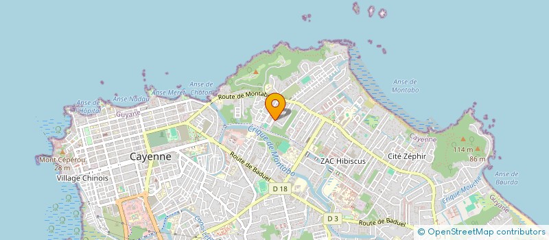 localisation de l'entreprise LOGISTIQUES TRANSPORTS MANUTENTION ET SERVICES à CAYENNE