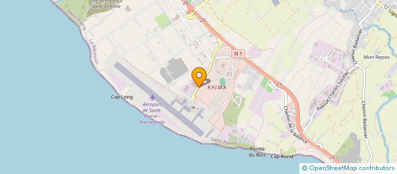 localisation de l'entreprise LOGISTISUD à SAINT-PIERRE