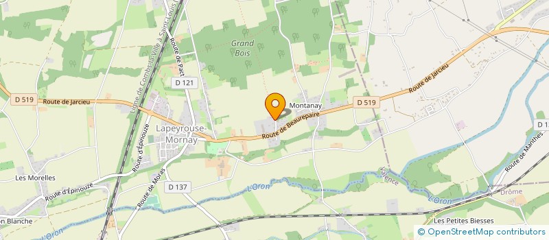 localisation de l'entreprise LOGISTYL  LAPEYROUSE-MORNAY