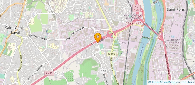 localisation de l'entreprise LOGISUN  IRIGNY