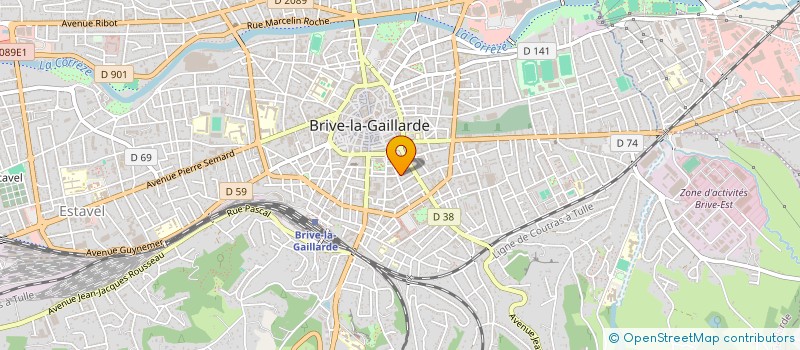 localisation de l'entreprise LOGITHEQUE à BRIVE-LA-GAILLARDE