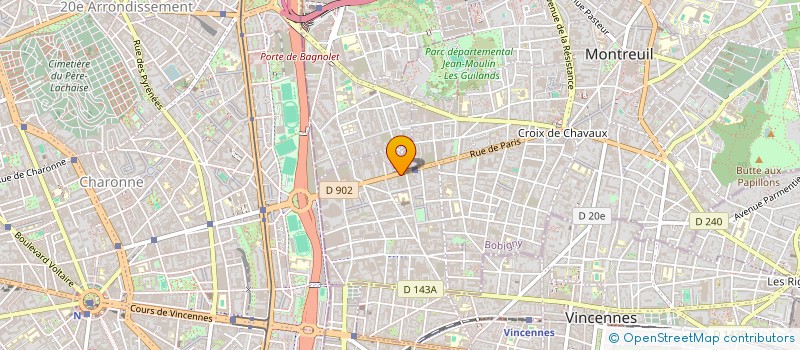 localisation de l'entreprise LOGITRAN  MONTREUIL