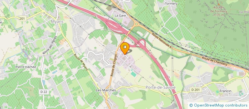 localisation de l'entreprise LOGITRANS 73 à PORTE-DE-SAVOIE