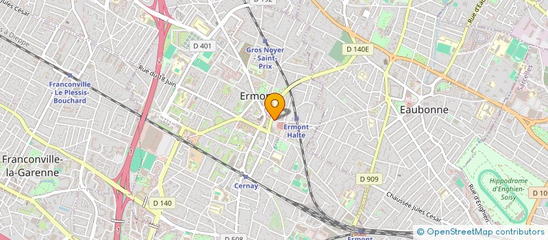 localisation de l'entreprise LOGIVALPARISIS, SOCIETE DE COORDINATION  ERMONT