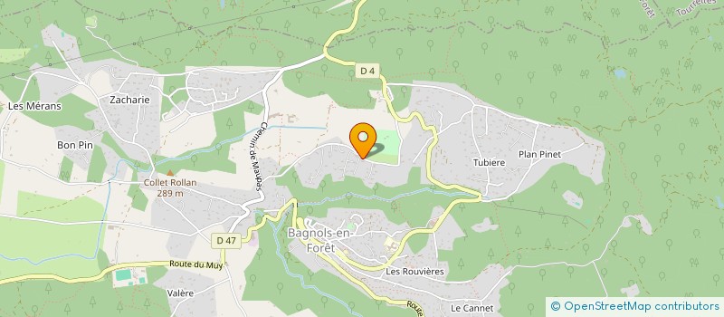 localisation de l'entreprise LOGIVARO  BAGNOLS-EN-FORET
