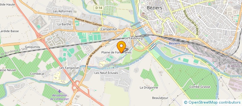 localisation de l'entreprise LOGIVIN à BEZIERS