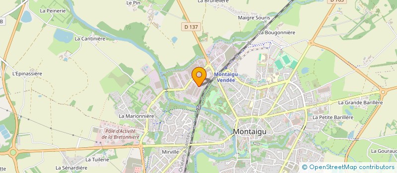 localisation de l'entreprise LOGIWEB à MONTAIGU-VENDEE