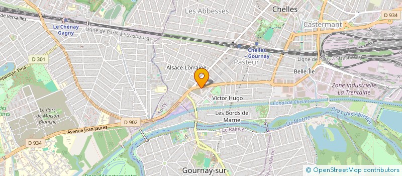 localisation de l'entreprise LOGNES BADMINTON à CHELLES