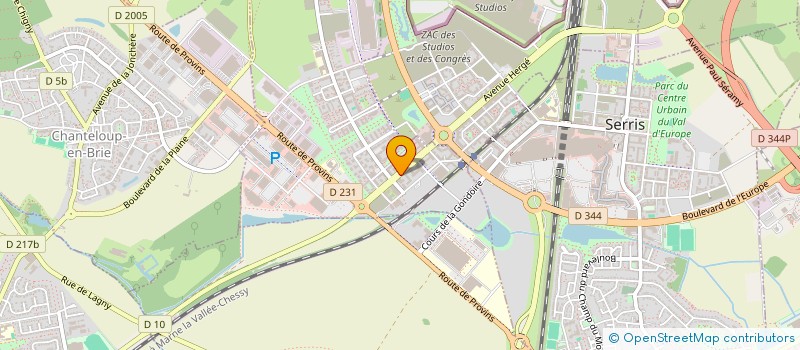localisation de l'entreprise LOGOPLASTE CAMBRAI à MONTEVRAIN