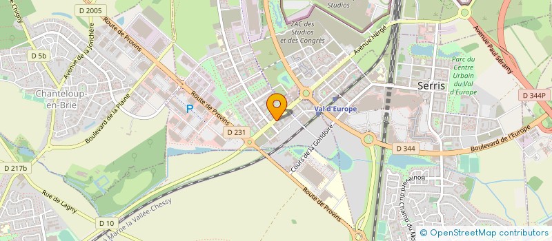 localisation de l'entreprise LOGOPLASTE VIENNE à MONTEVRAIN