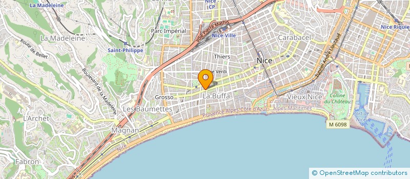localisation de l'entreprise LOGOS AVENIR à NICE