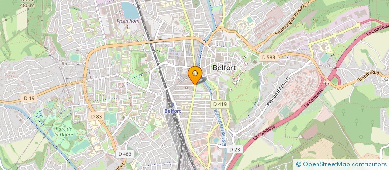 localisation de l'entreprise LOGOS MEDIA à BELFORT