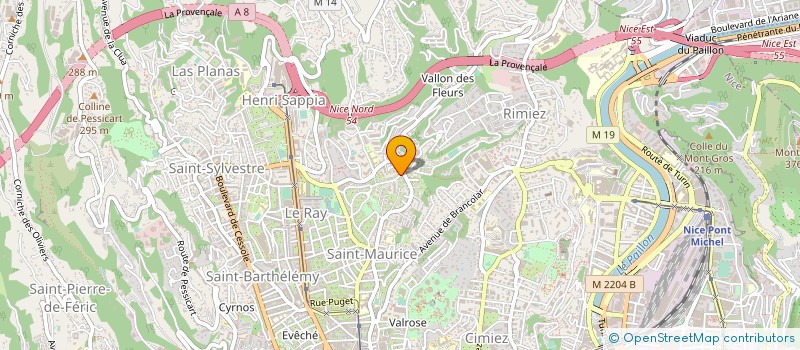 localisation de l'entreprise LOGOTECH à NICE