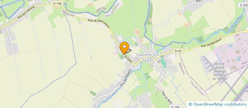 localisation de l'entreprise LOGOTIS  CALONNE-SUR-LA-LYS