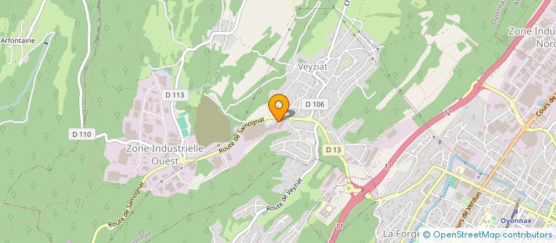 localisation de l'entreprise LOGR à OYONNAX