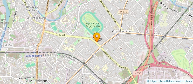 localisation de l'entreprise LOGSENS à MARCQ-EN-BARŒUL