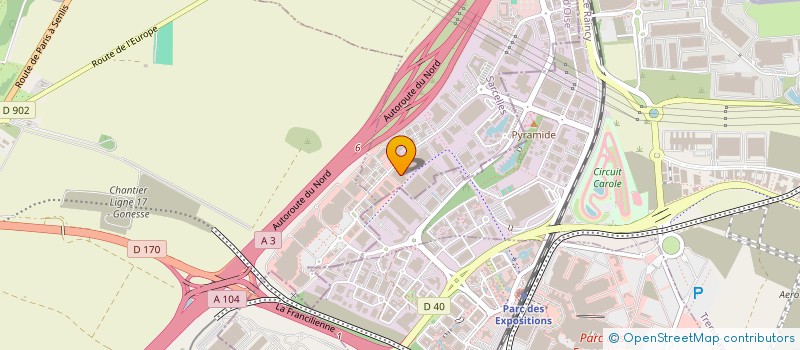 localisation de l'entreprise LOGSPEED à ROISSY-EN-FRANCE