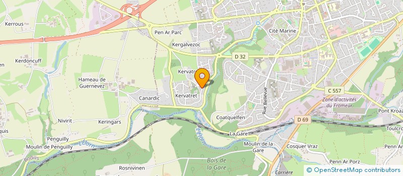 localisation de l'entreprise LOGUI FETES  LOC-EGUINER