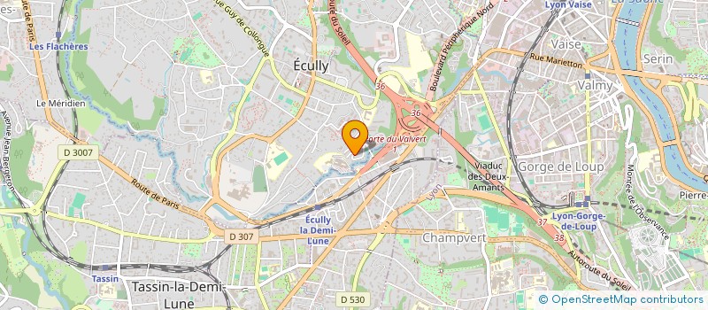 localisation de l'entreprise LOGWARE CONSULTING  ECULLY