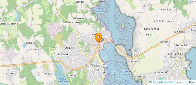 localisation de l'entreprise LOHENGRIN  LA TRINITE-SUR-MER