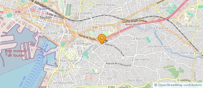 localisation de l'entreprise LOHIER CHRISTOPHE  TOULON