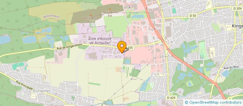 localisation de l'entreprise LOHNYX 1ER  RICHWILLER