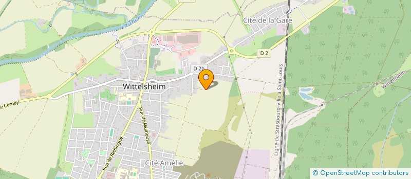 localisation de l'entreprise LOHNYX 2  WITTELSHEIM