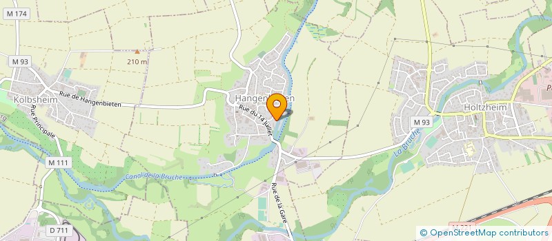 localisation de l'entreprise LOHR SERVICE  HANGENBIETEN