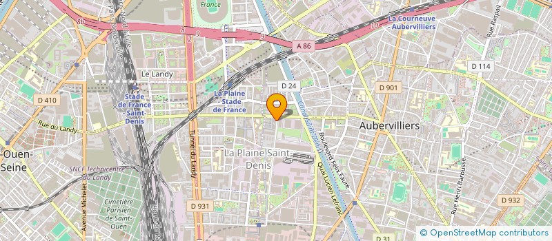 localisation de l'entreprise LOI  AUBERVILLIERS