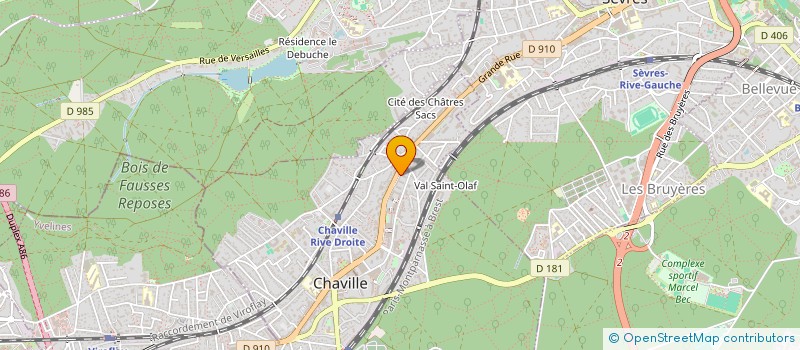 localisation de l'entreprise LOIC ADRIEN COIFFURE à CHAVILLE