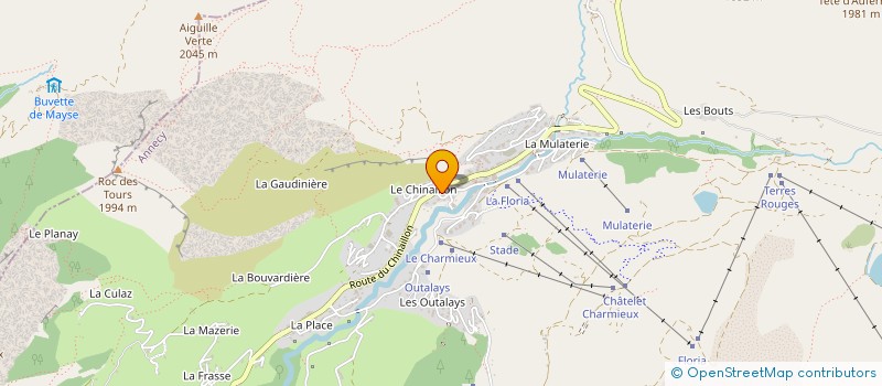 localisation de l'entreprise LOIC FABBRI ET SOPHIE DHERY  LE GRAND-BORNAND