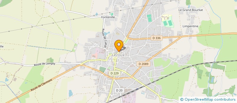 localisation de l'entreprise LOIC GIRARD CHOCOLATIER  LEZOUX