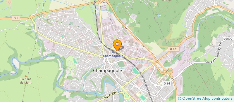 localisation de l'entreprise LOIC GUINCHARD DIAGNOSTIC IMMOBILIER à CHAMPAGNOLE