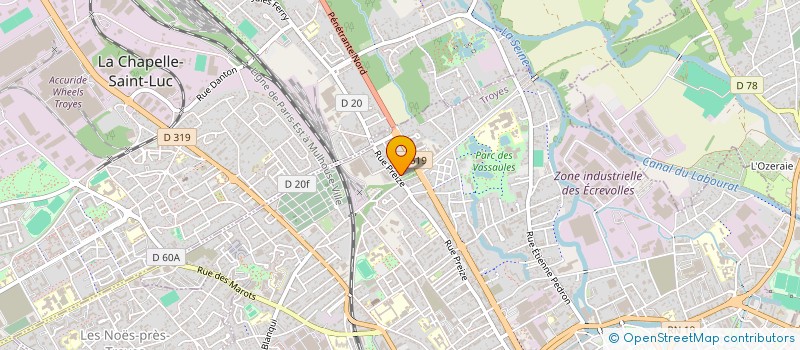 localisation de l'entreprise LOIC NOIROT PAYSAGISTE  TROYES