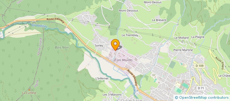 localisation de l'entreprise LOIC SB  UGINE