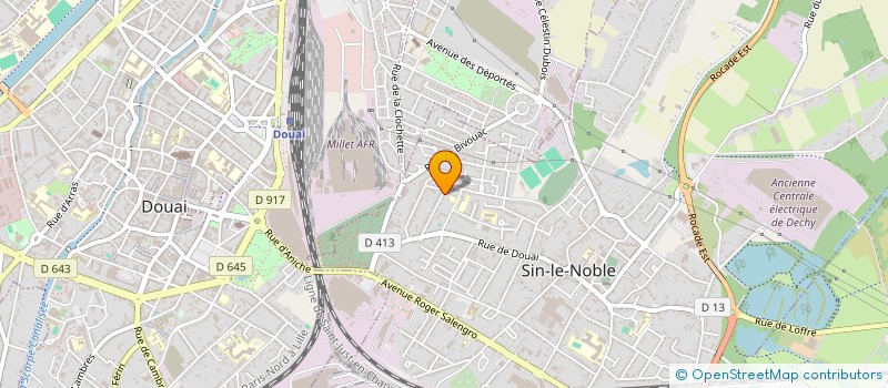 localisation de l'entreprise LOIC TASSIN SARL à SIN-LE-NOBLE