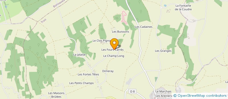 localisation de l'entreprise LOIR ARTS ET METIERS D'ART  TROO