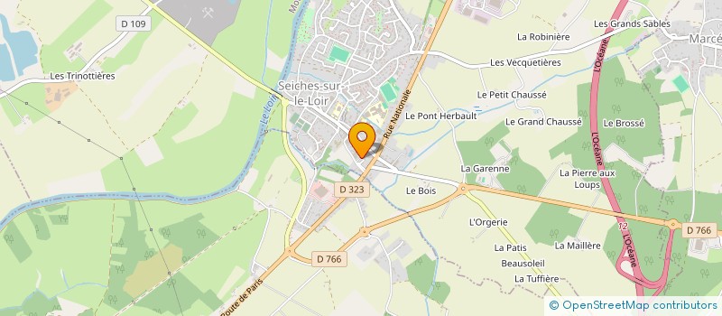 localisation de l'entreprise LOIR AVENIR  SEICHES-SUR-LE-LOIR
