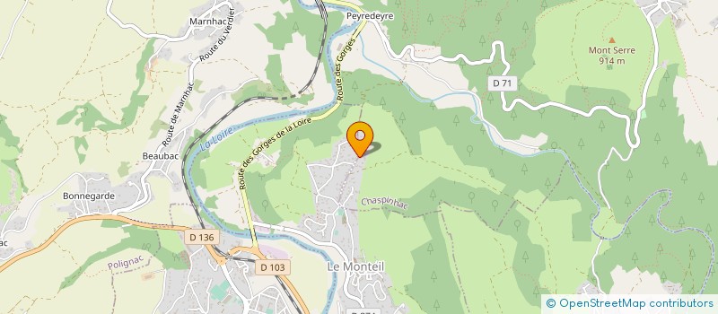 localisation de l'entreprise LOIRE 43  BRIVES-CHARENSAC