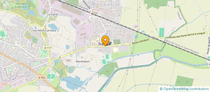 localisation de l'entreprise LOIRE 49 CONSTRUCTION  TRELAZE